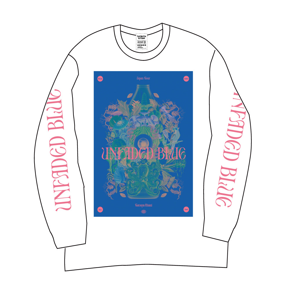 キタニタツヤ UNFADED BLUE\"ロンT(B) クロ UNFADED BLUE