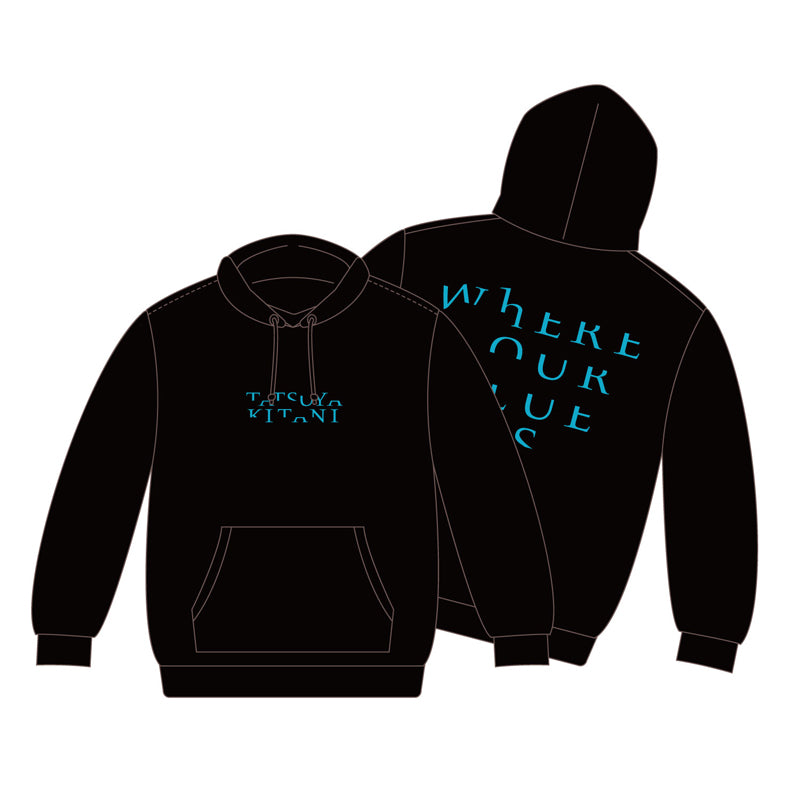 "WHERE OUR BLUE IS" hoodie black