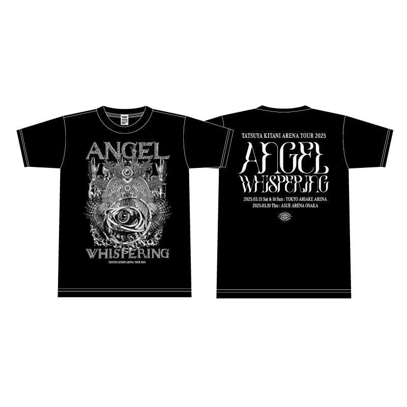 ANGEL WHISPERING Tシャツ クロ（受付期間：～2/16）